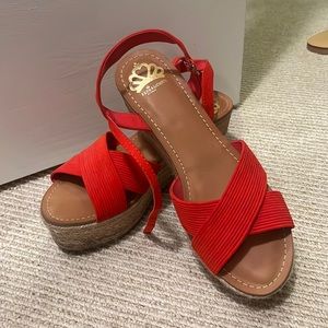 Fergalicious Coral Summer Wedge